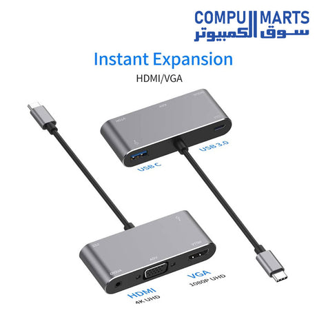 OTN-9573S-ONTEN-USB-C-TO-HDMI-VGA–aUX