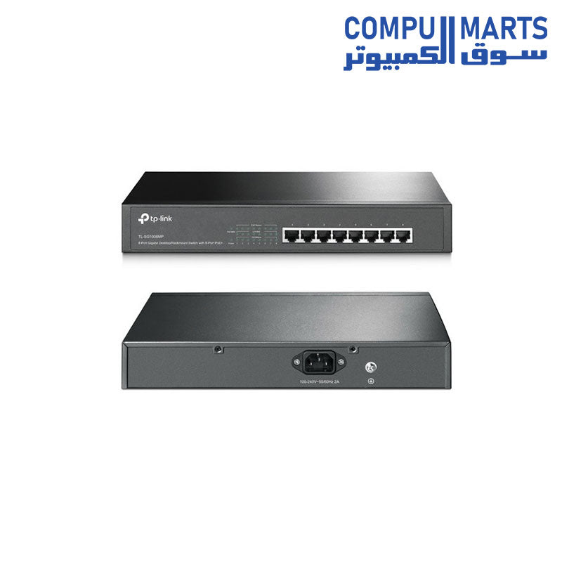 - Desktop/Rackmount الكمبيوتر 8-Port TL-SG1008MP PoE with TP-Link Gigabit Compumarts – سوق Switch 8